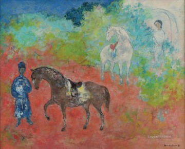 VCD アジアの馬のトレーニング Oil Paintings